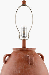 Kabir Global Red/Wheat Table Lamp