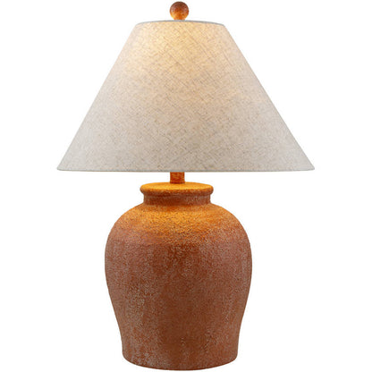 Andie Global Red/Wheat Table Lamp