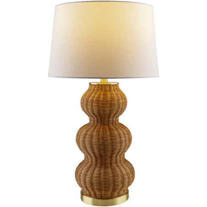 Ulanda Traditional Tan Table Lamp