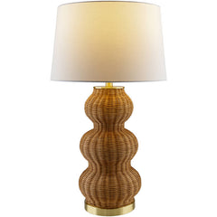 Ulanda Traditional Tan Table Lamp