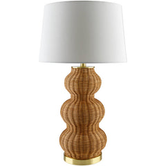 Ulanda Traditional Tan Table Lamp