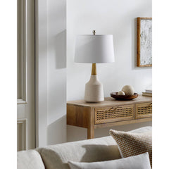 Alsion Modern Cream/White Table Lamp