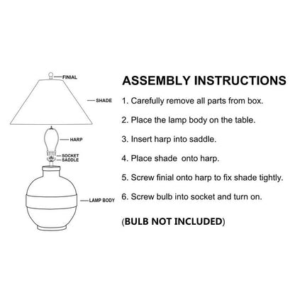 Jeriesha Global Brown Table Lamp