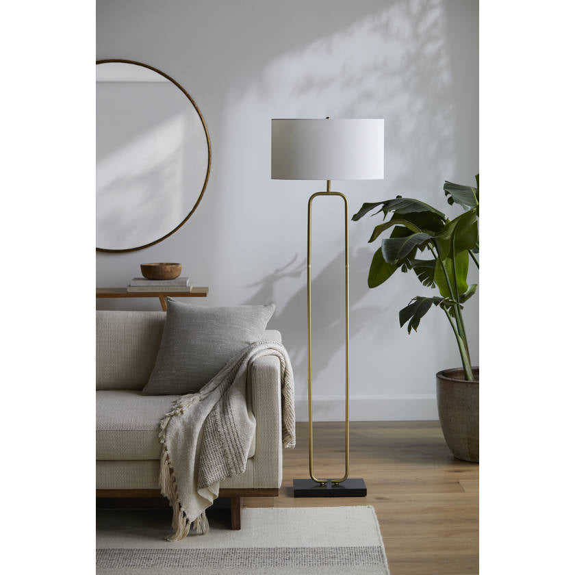 Tari Cottage Metallic - Brass Floor Lamp
