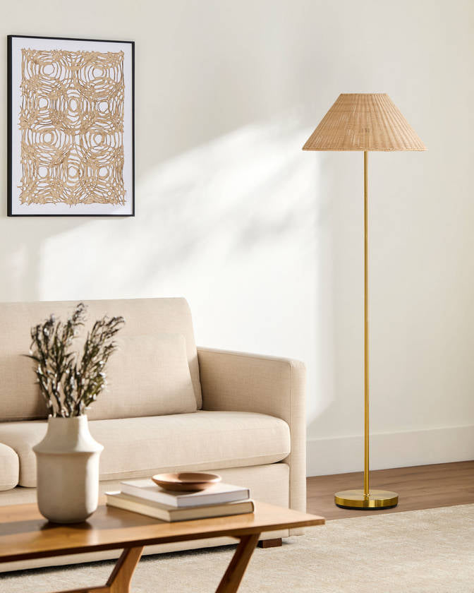 Maghan Traditional Metallic - Brass Floor Lamp