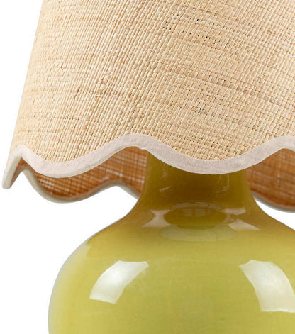 Kolleen Cottage Green Table Lamp
