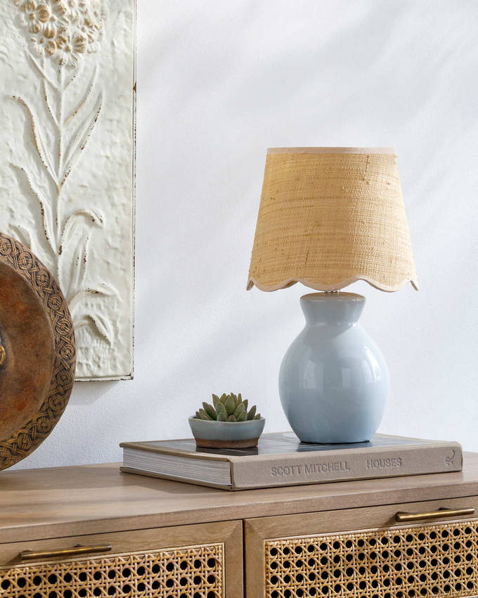 Reann Cottage Blue Table Lamp