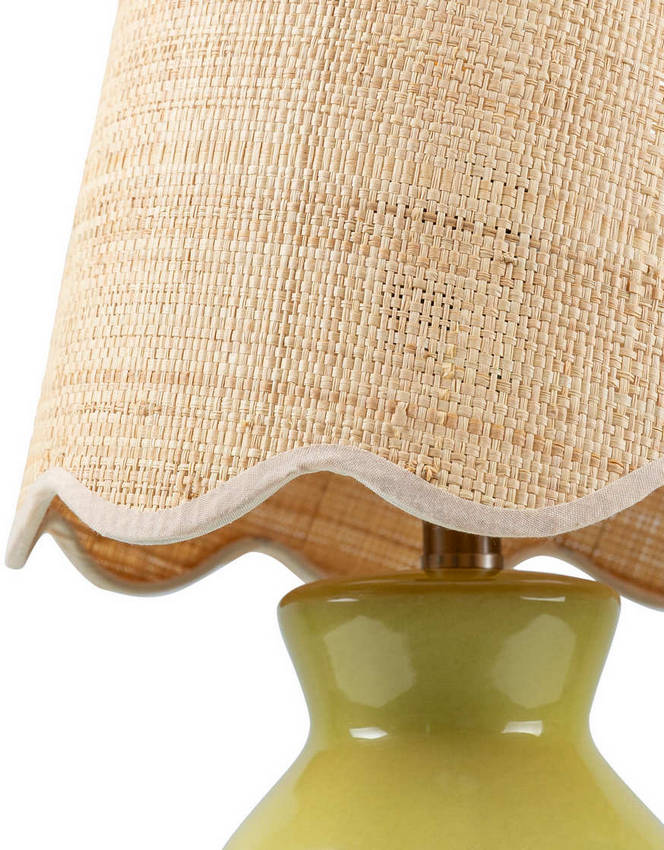 Reann Cottage Green Table Lamp