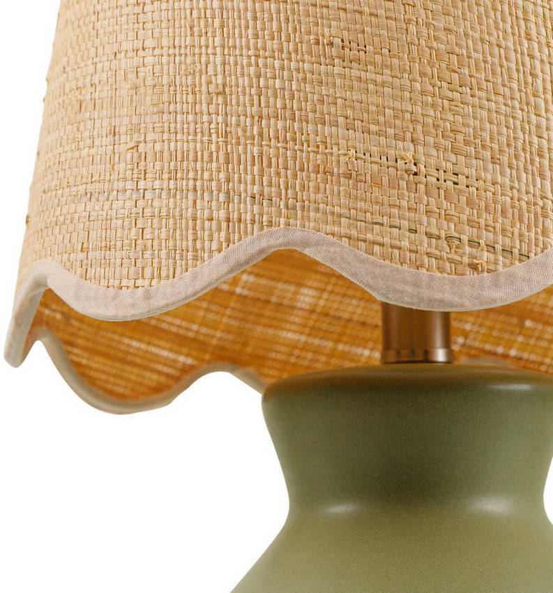 Reann Cottage Green/Beige Table Lamp