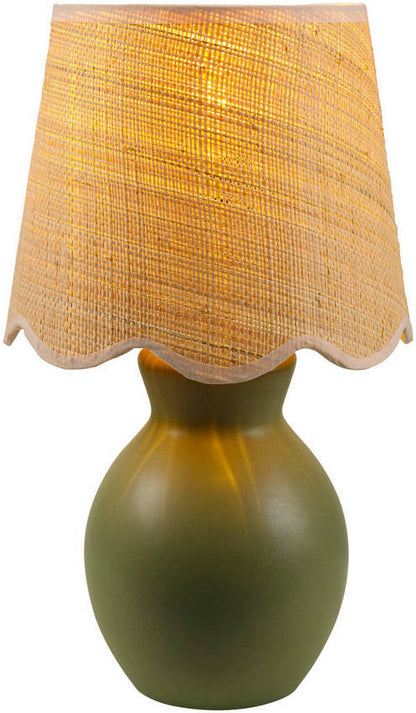 Reann Cottage Green/Beige Table Lamp