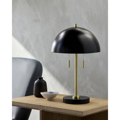 Anjel Global Black Table Lamp