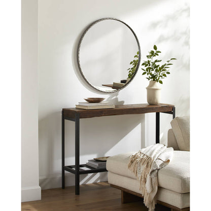 Shakyra Modern Silver Gray Wall Mirror
