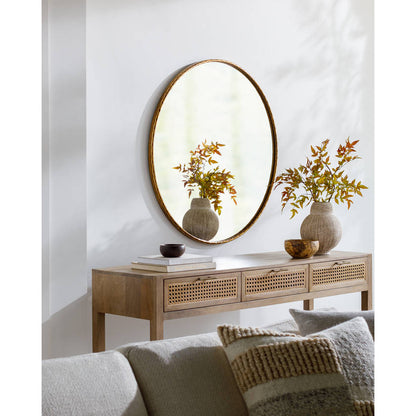 Jaya Modern Gold Wall Mirror