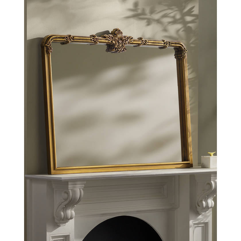 Morgen Traditional Gold Wall Mirror