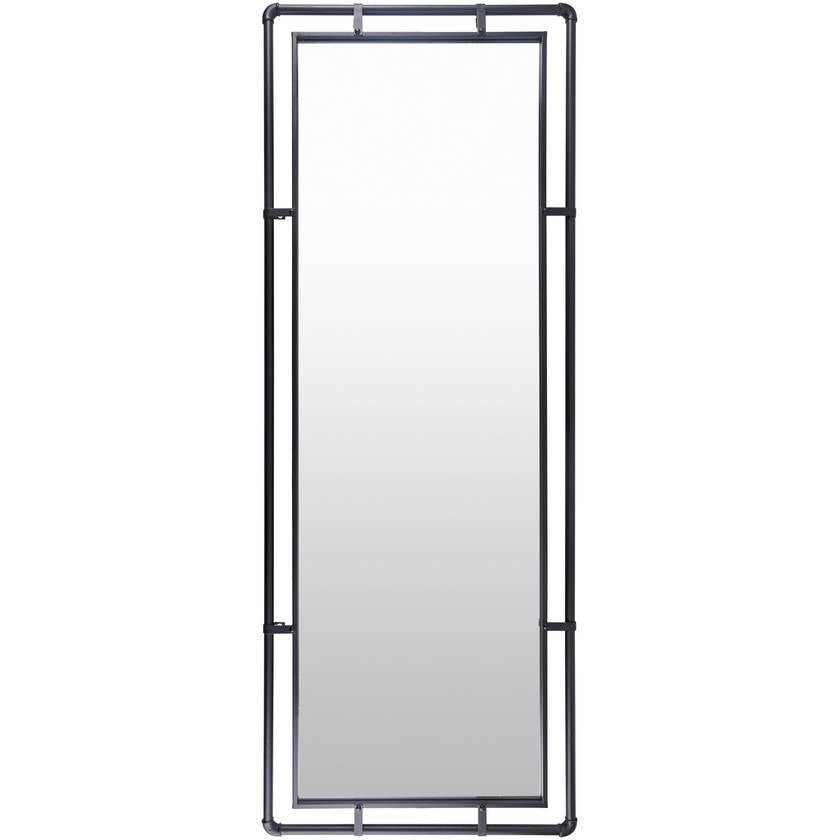 Jennett Rustic Black Wall Mirror