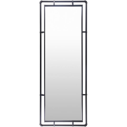 Jennett Rustic Black Wall Mirror