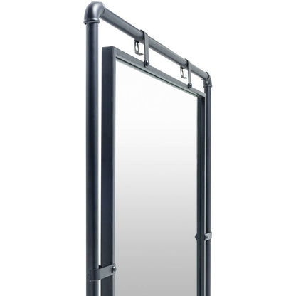 Jennett Rustic Black Wall Mirror