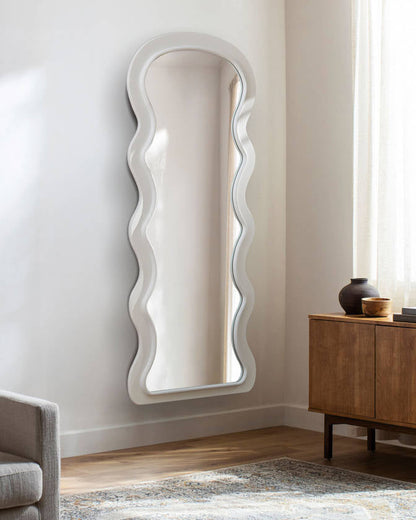 Jametta Modern White Wall Mirror