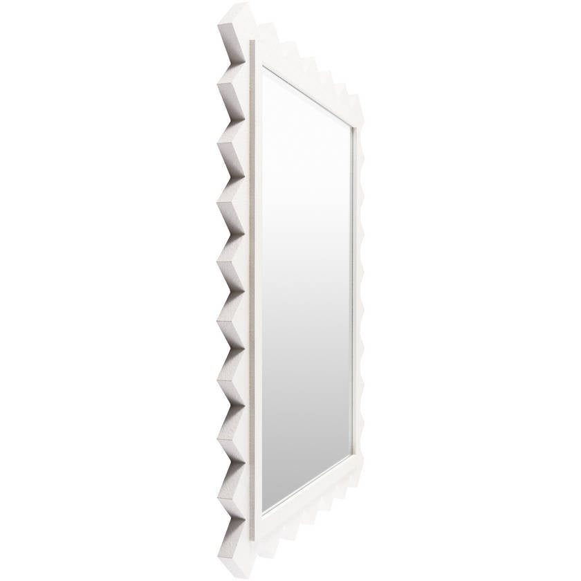 Houtdorp Traditional White Wall Mirror