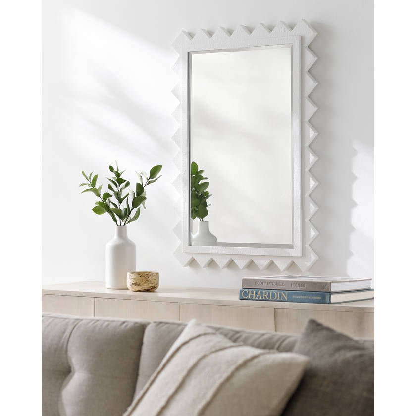 Houtdorp Traditional White Wall Mirror