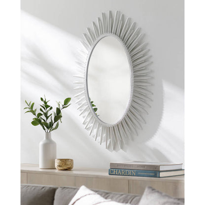 Hulhuizen Modern White Wall Mirror