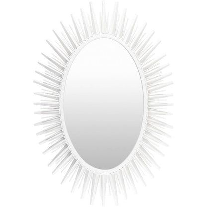 Hulhuizen Modern White Wall Mirror