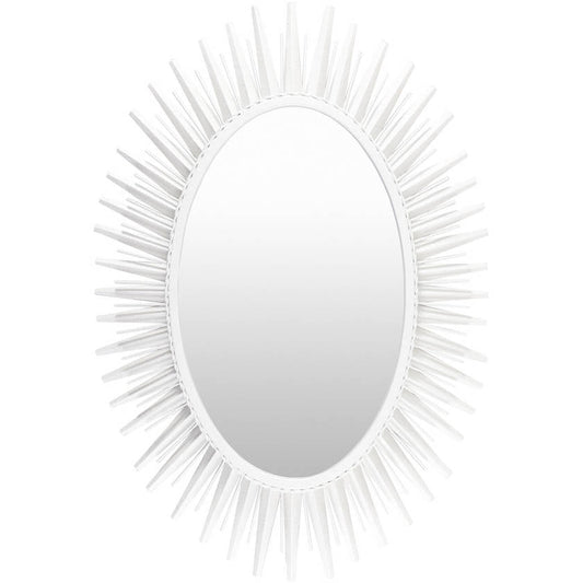 Hulhuizen Modern White Wall Mirror