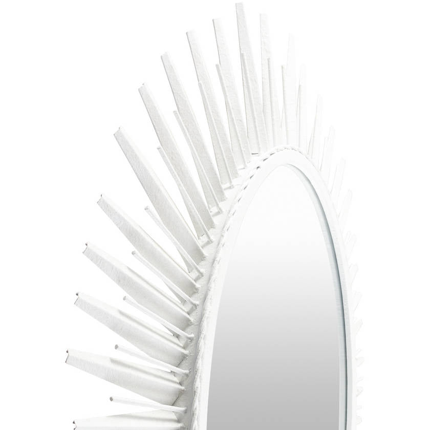 Hulhuizen Modern White Wall Mirror