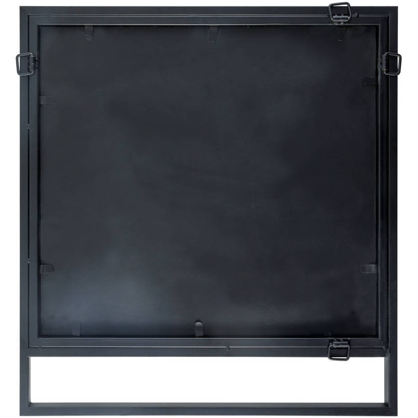 Aldric Rustic Black Wall Mirror
