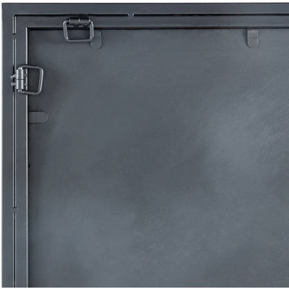 Aldric Rustic Black Wall Mirror