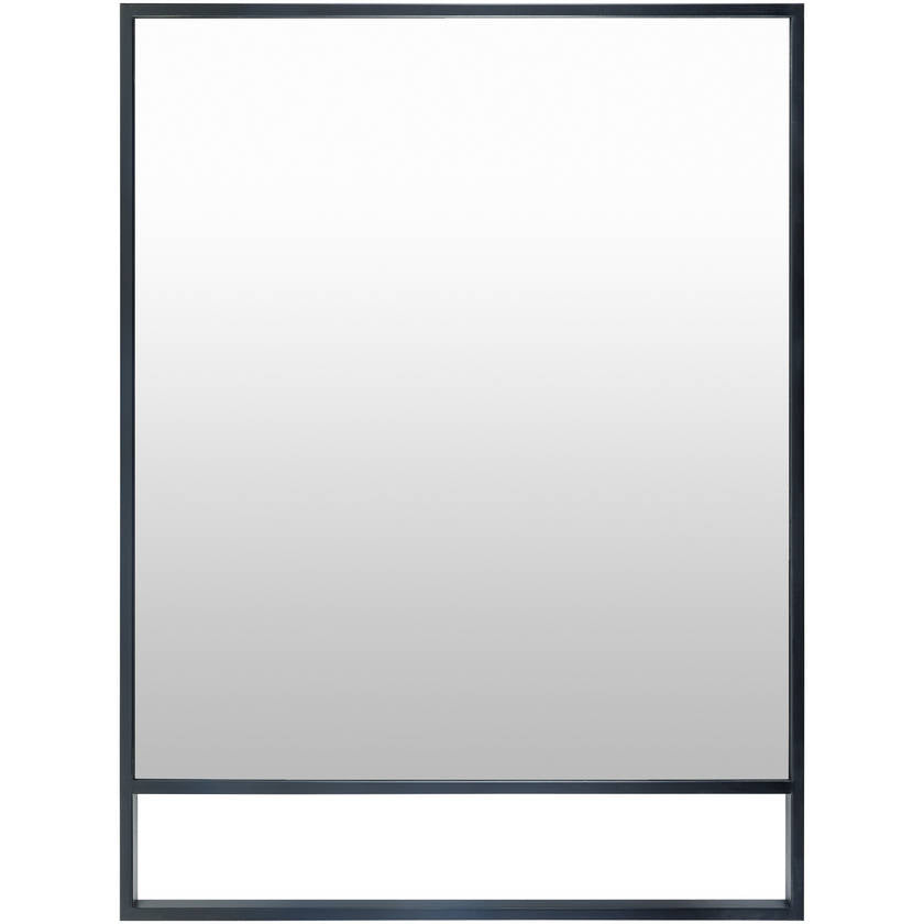 Aldric Rustic Black Wall Mirror