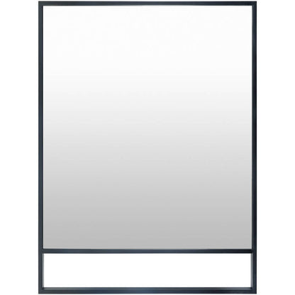 Aldric Rustic Black Wall Mirror