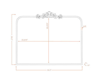 Shawnita Traditional Black Wall Mirror