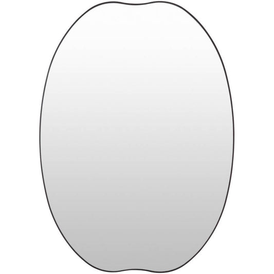 Tyshia Modern Black Wall Mirror