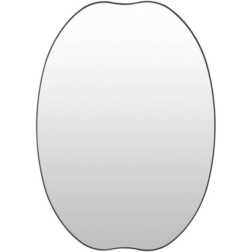 Tyshia Modern Black Wall Mirror