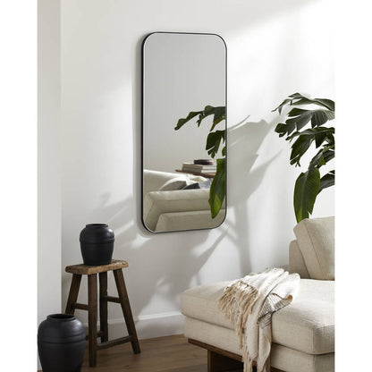 Sylvester Modern Black Wall Mirror