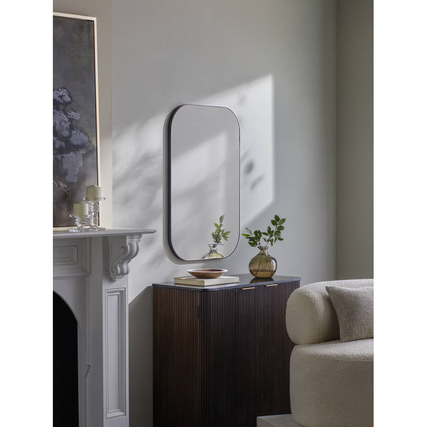 Taisha Modern Black Wall Mirror