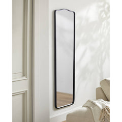 Corwyn Traditional Black Wall Mirror