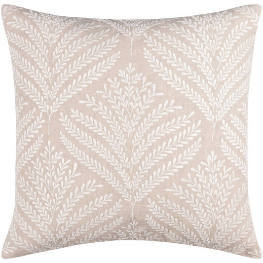 Jacquana Beige Pillow Cover