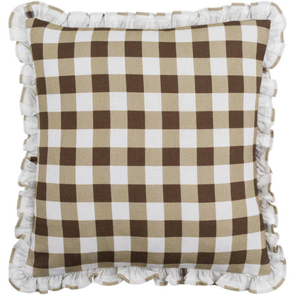 Lon Olive/Dark Brown Pillow Cover