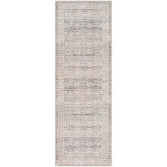 Trivia Traditional Dark Brown Washable Area Rug
