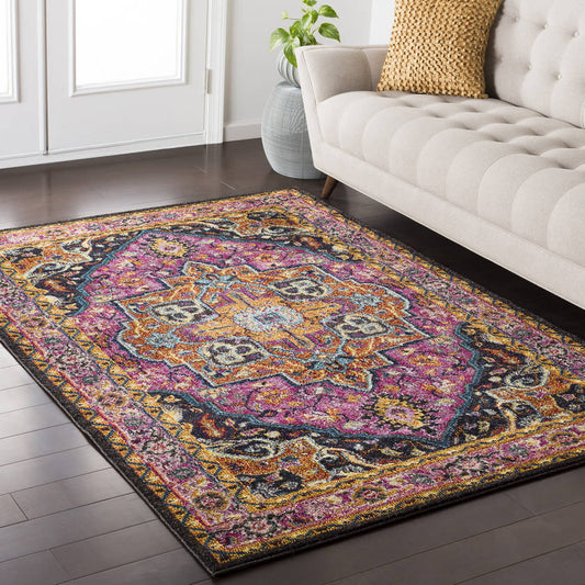 Brentin Modern Purple/Burgandy Area Rug