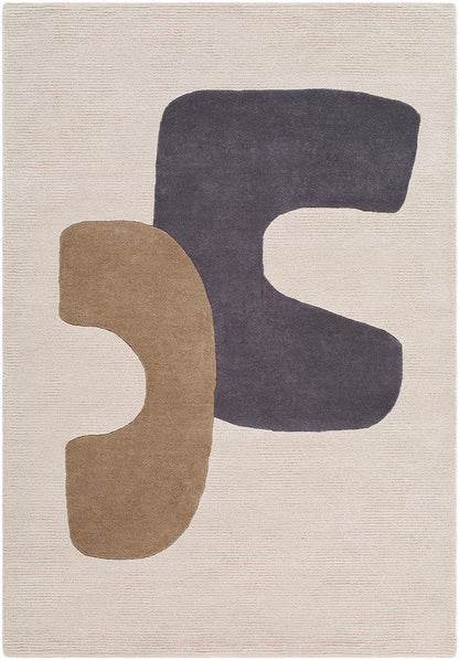 Evette Modern Taupe/Charcoal Area Rug