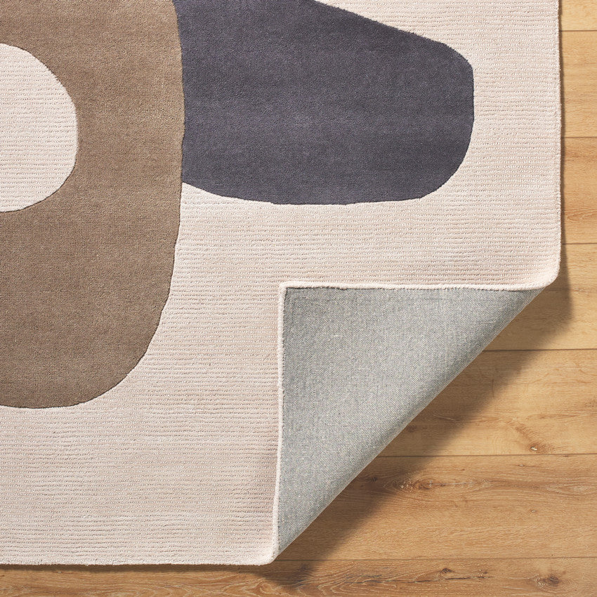 Evette Modern Taupe/Charcoal Area Rug