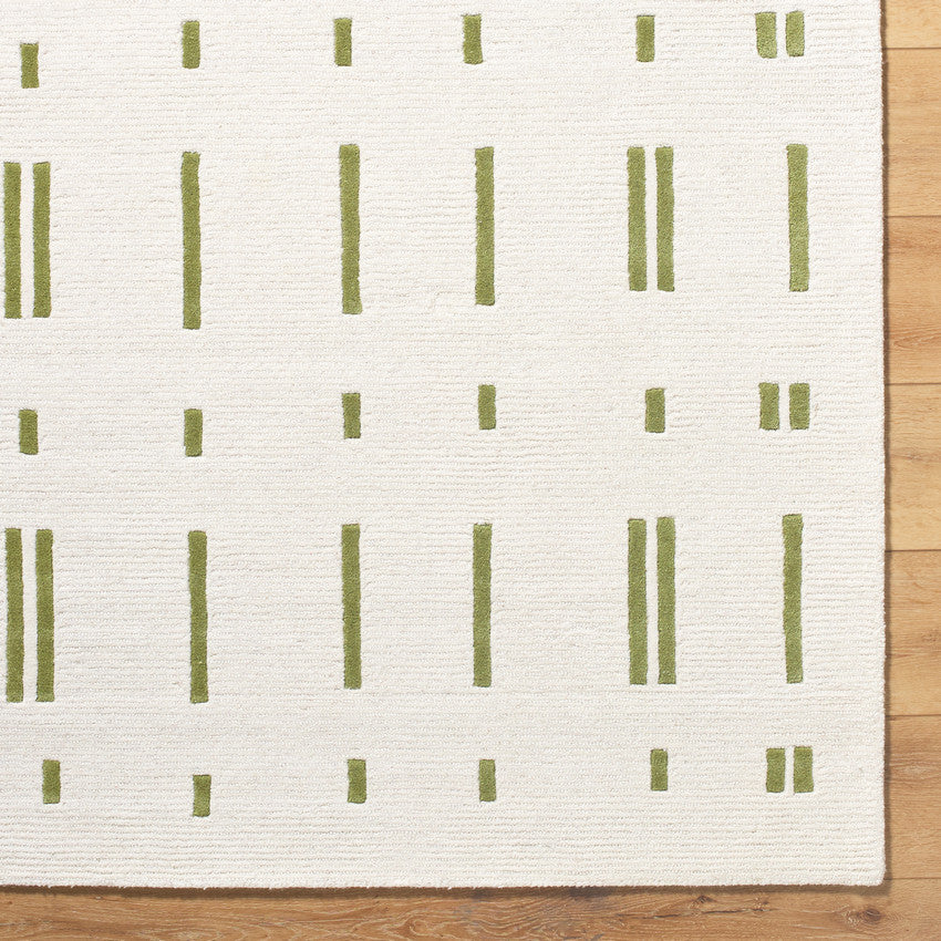 Rivkah Modern Olive Green Area Rug
