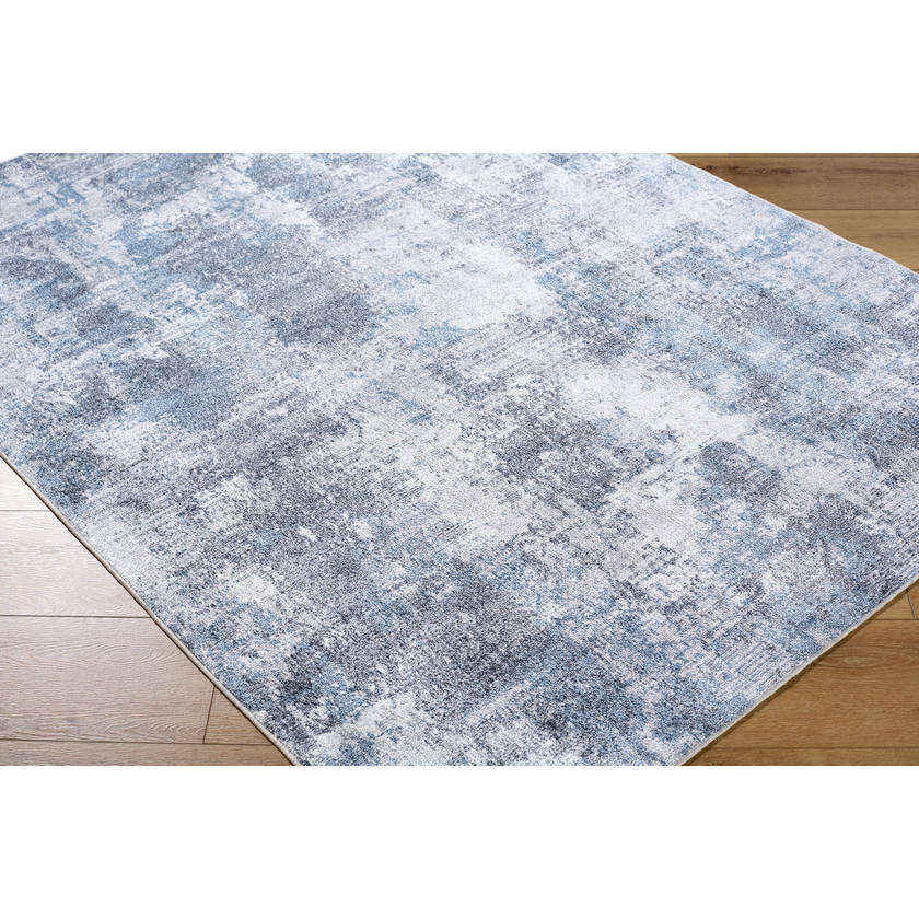 Kamron Modern Slate Washable Area Rug