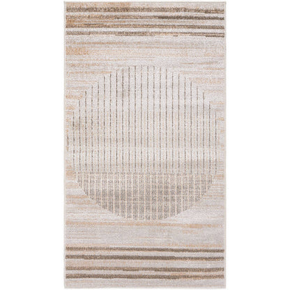 Elk Falls Modern Desert Tan Washable Area Rug