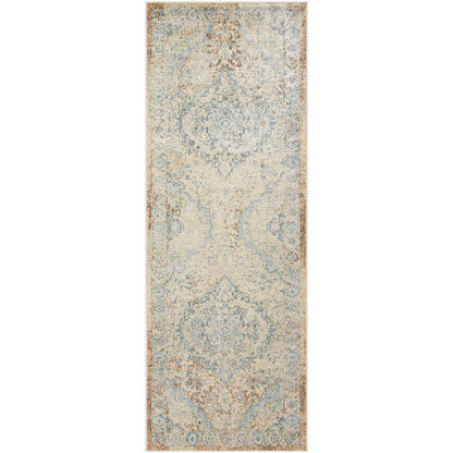 Elsmore Traditional Ash Washable Area Rug