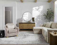 Olympic Traditional Tan/Cream Area Rug - Our PNW Home x Livabliss