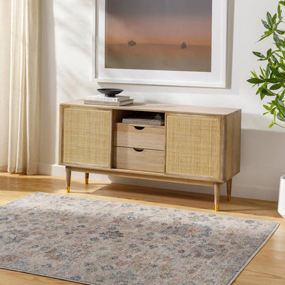 Olympic Traditional Gray/Light Beige Area Rug - Our PNW Home x Livabliss